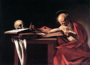 Caravaggio Werk - Der Heilige Hieronymus schreibt