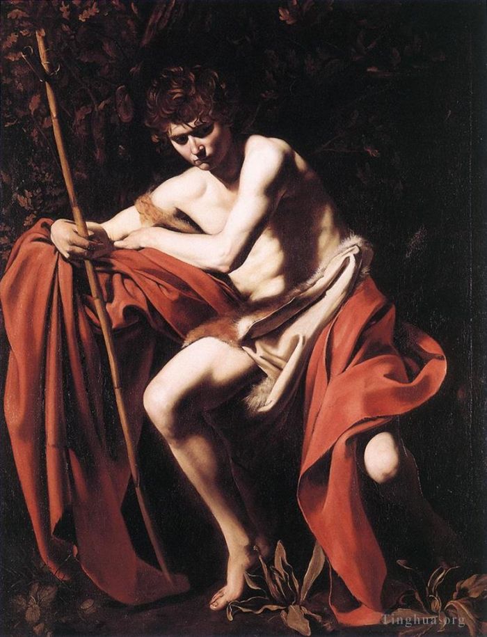 Caravaggio Ölgemälde - Johannes der Täufer2