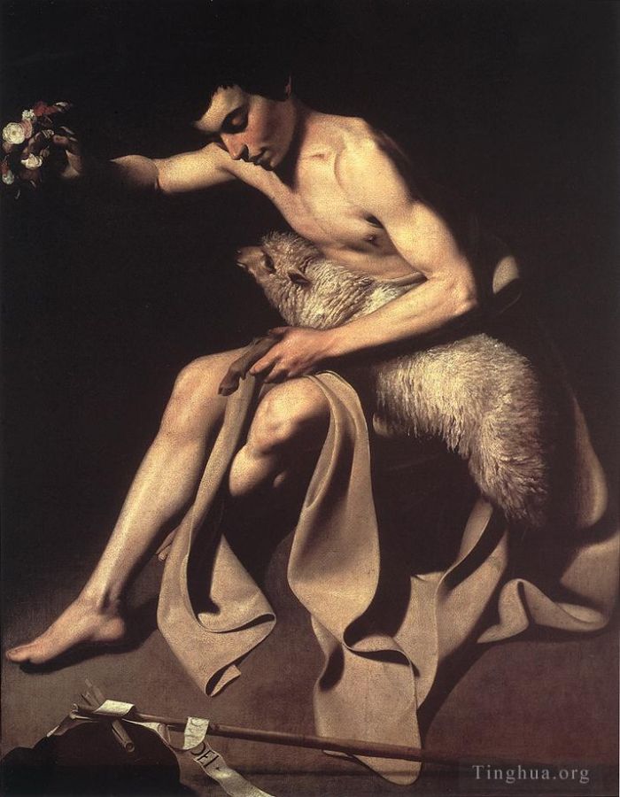 Caravaggio Ölgemälde - Johannes der Täufer