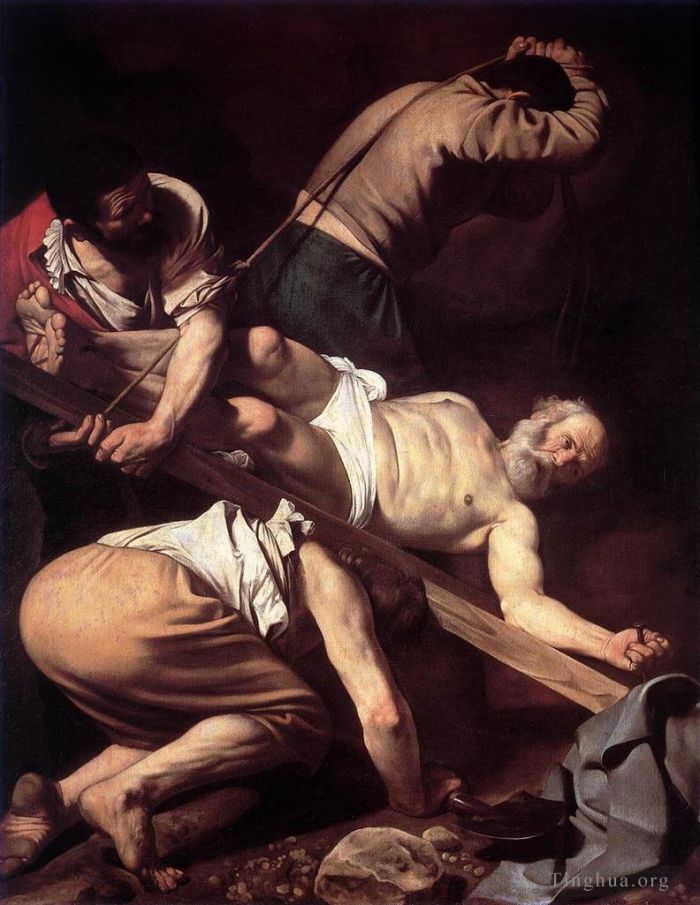 Caravaggio Ölgemälde - Die Kreuzigung des Heiligen Petrus