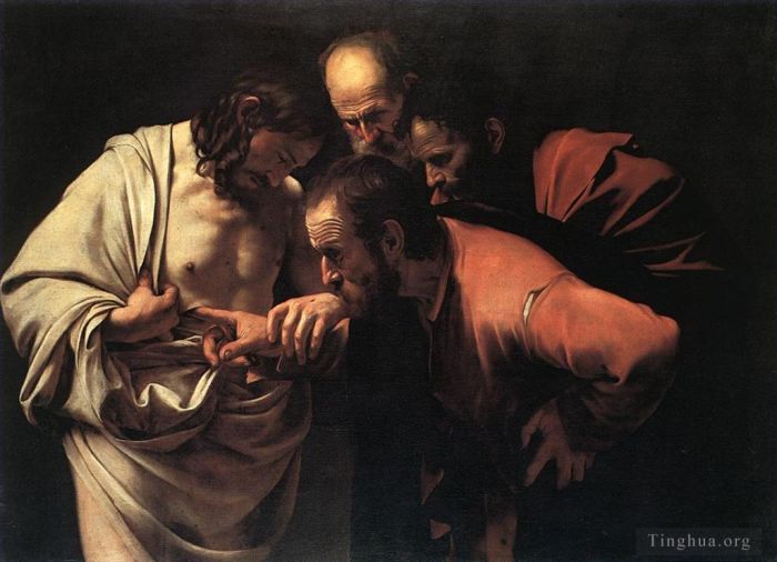 Caravaggio Ölgemälde - Die Ungläubigkeit des Heiligen Thomas
