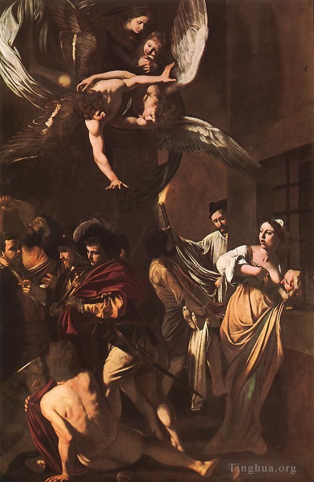 Caravaggio Ölgemälde - Die sieben Taten der Barmherzigkeit
