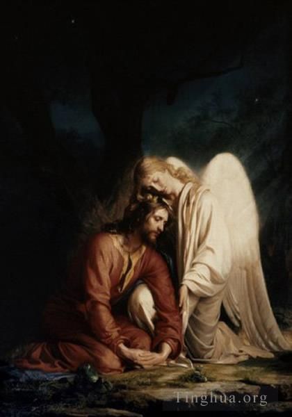 Carl Heinrich Bloch Ölgemälde - Christus in Gethsemane2