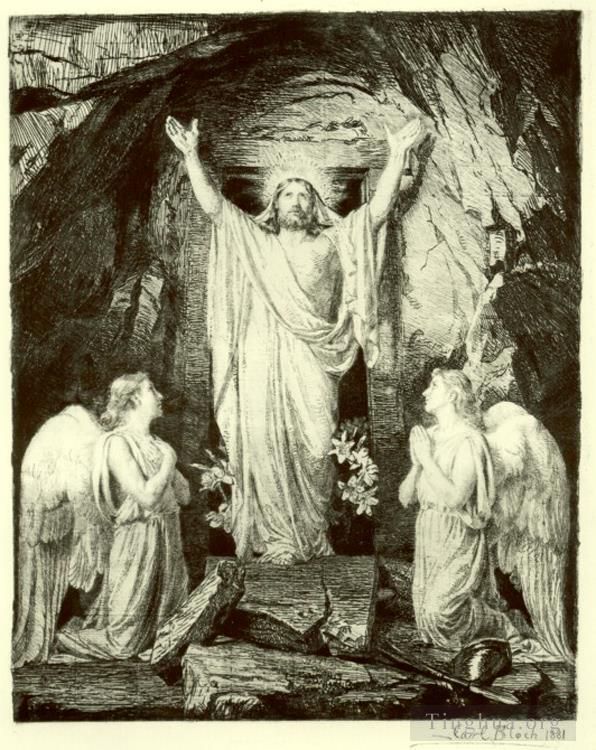 Carl Heinrich Bloch Andere Malerei - Auferstehung Christi