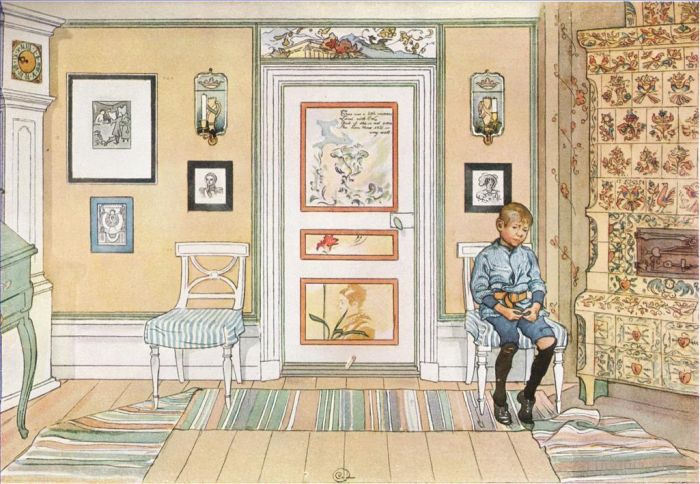 Carl Larsson Andere Malerei - In der Ecke 1894