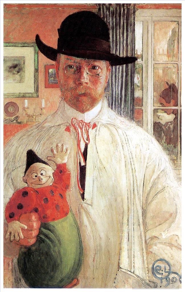 Carl Larsson Andere Malerei - Selbsterkenntnis 1906