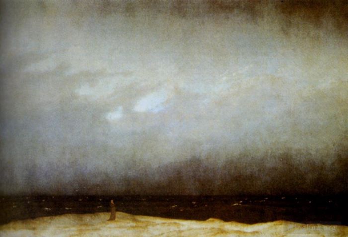 Caspar David Friedrich Ölgemälde - Kapuzinermönch am Meer