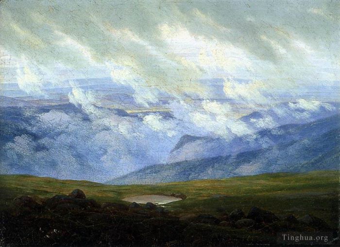 Caspar David Friedrich Ölgemälde - Treibende Wolken