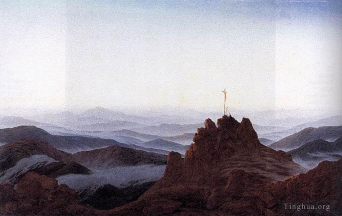 Caspar David Friedrich Ölgemälde - Morgen im Riesengebirge