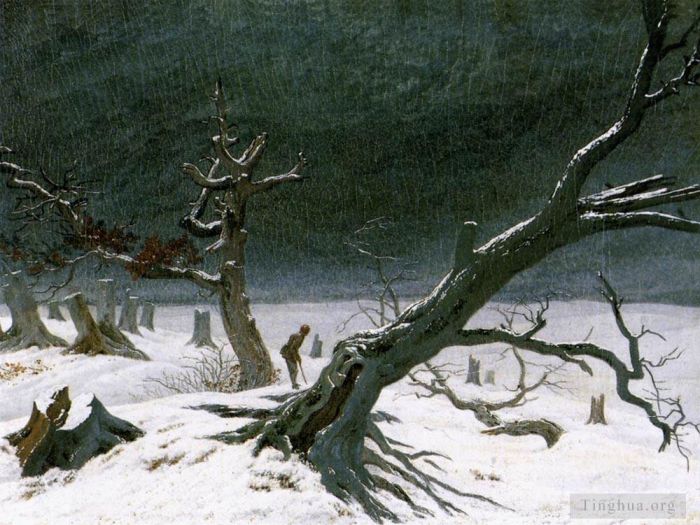 Caspar David Friedrich Ölgemälde - Winterlandschaft 1812