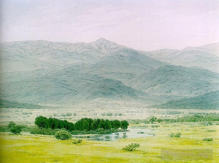 Caspar David Friedrich Andere Malerei - Landschaft im Riesengebirge