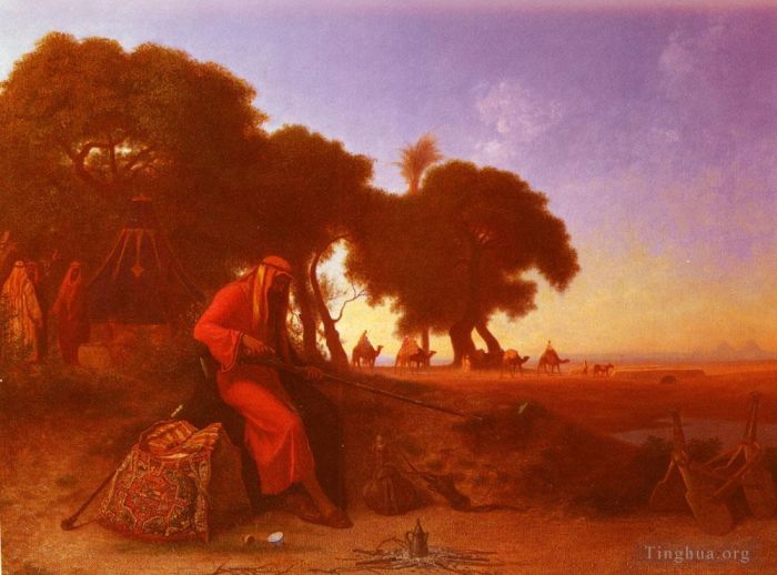 Charles-Théodore Frère Ölgemälde - Ein arabisches Lager