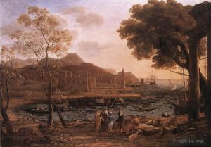 Harbour Scene with Grieving Heliades