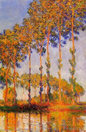 Claude Monet Werk - Eine Reihe Pappeln