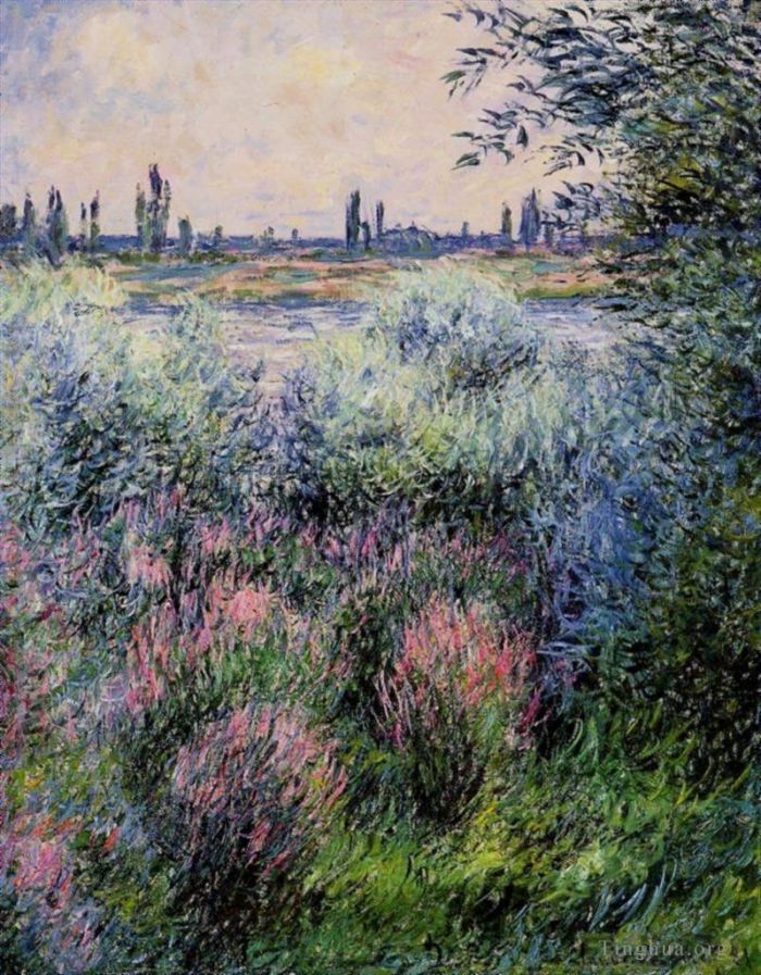 Claude Monet Ölgemälde - Ein Ort am Ufer der Seine