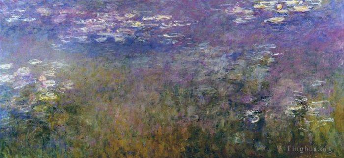 Claude Monet Ölgemälde - Rechtes Feld von Agapanthus