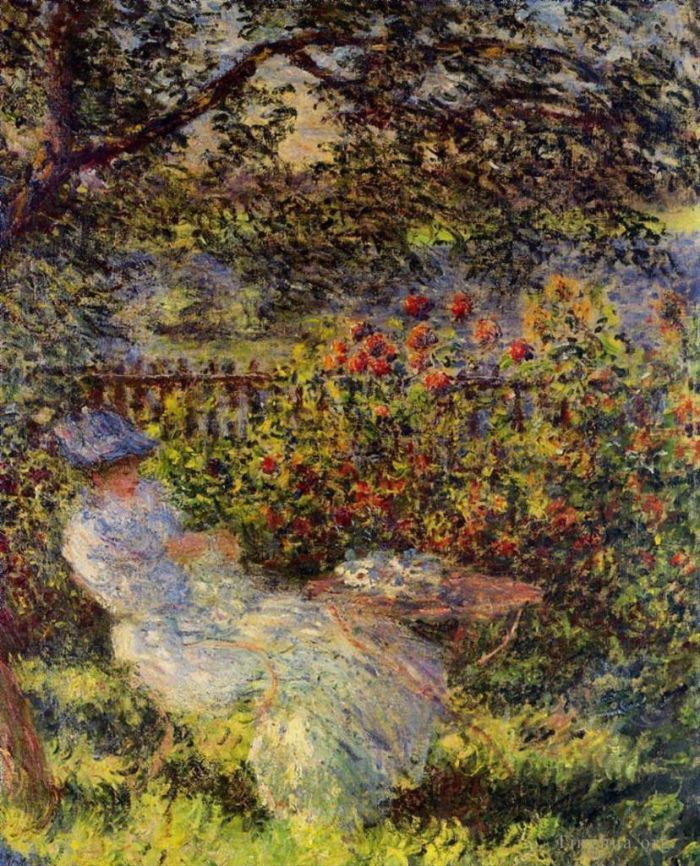 Claude Monet Ölgemälde - Alice Hoschede im Garten