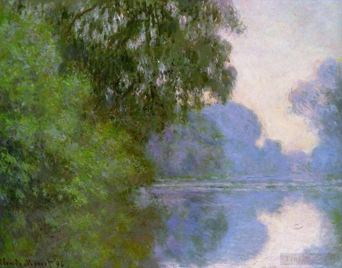 Claude Monet Ölgemälde - Arm der Seine bei Giverny II