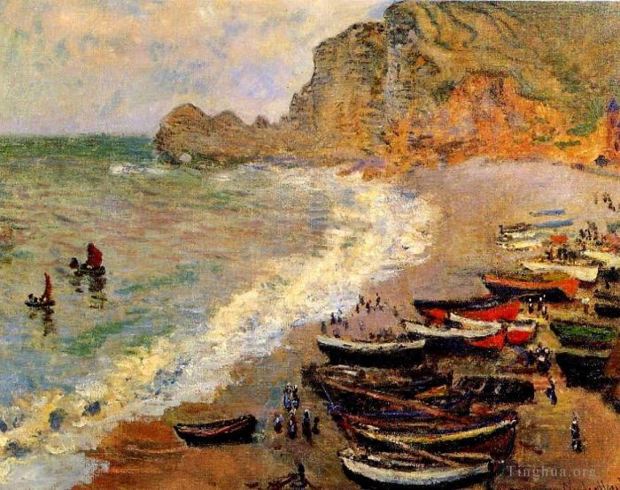 Claude Monet Ölgemälde - Strand von Etretat