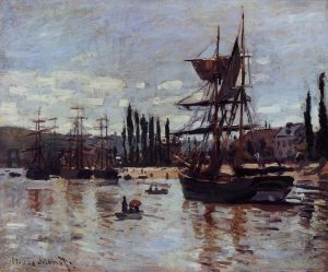 Claude Monet Werk - Boote in Rouen