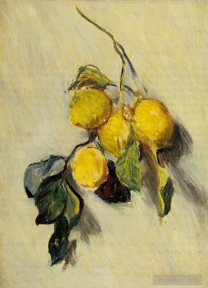 Claude Monet Ölgemälde - Zweig der Zitronen