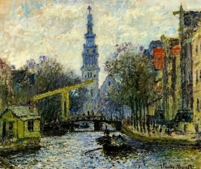 Claude Monet Ölgemälde - Kanal in Amsterdam