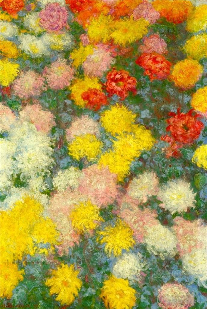 Claude Monet Ölgemälde - Chrysanthemen III
