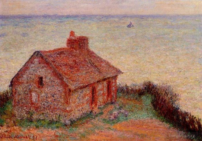 Claude Monet Ölgemälde - Zollhaus-Roseneffekt