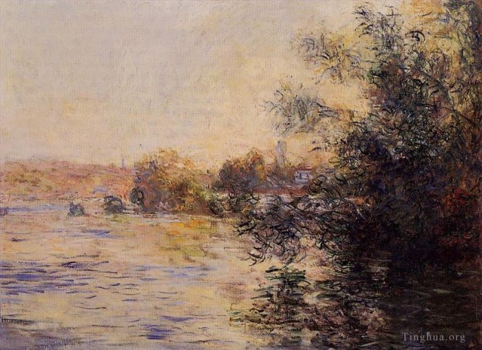 Claude Monet Ölgemälde - Abendeffekt der Seine