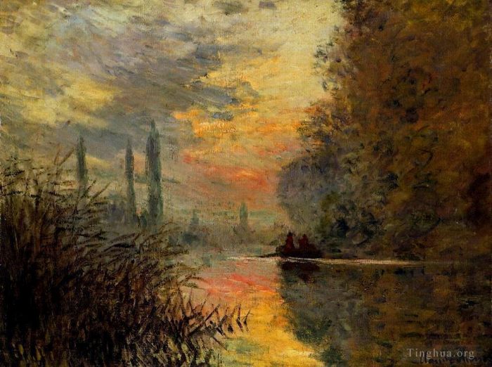 Claude Monet Ölgemälde - Abend in Argenteuil