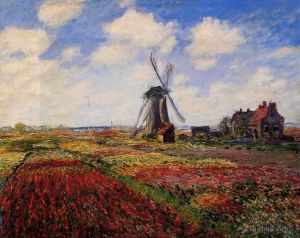 Claude Monet Werk - Tulpenfeld in Holland