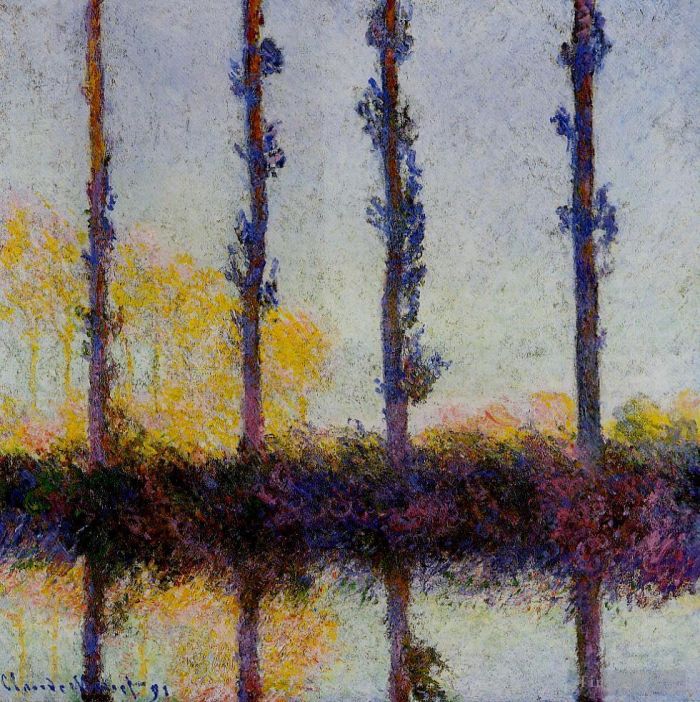 Claude Monet Ölgemälde - Vier Bäume