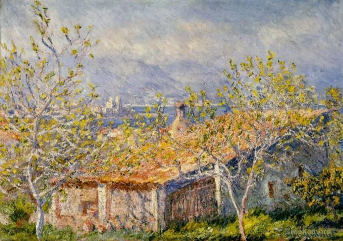 Claude Monet Ölgemälde - Gärtnerhaus in Antibes