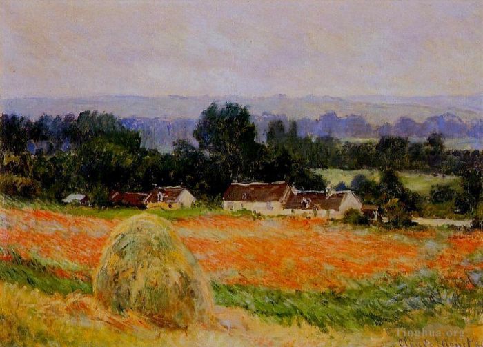 Claude Monet Ölgemälde - Heuhaufen in Giverny