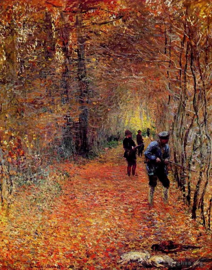 Claude Monet Ölgemälde - Jagd, auch bekannt als The Shoot