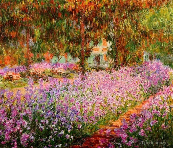 Claude Monet Ölgemälde - Iris in Monets Garten