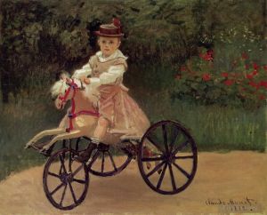 Claude Monet Werk - Jean Monet auf seinem Pferdedreirad