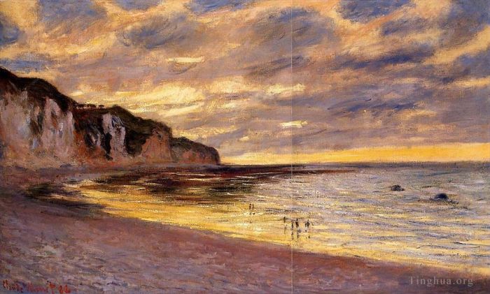 Claude Monet Ölgemälde - L Ally Point Ebbe