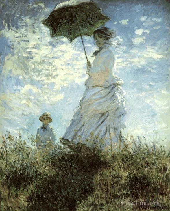 Claude Monet Ölgemälde - La Promenade