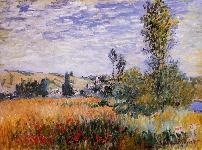Claude Monet Ölgemälde - Landschaft bei Vetheuil
