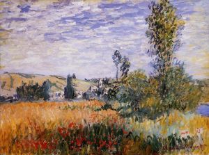Claude Monet Werk - Landschaft bei Vetheuil