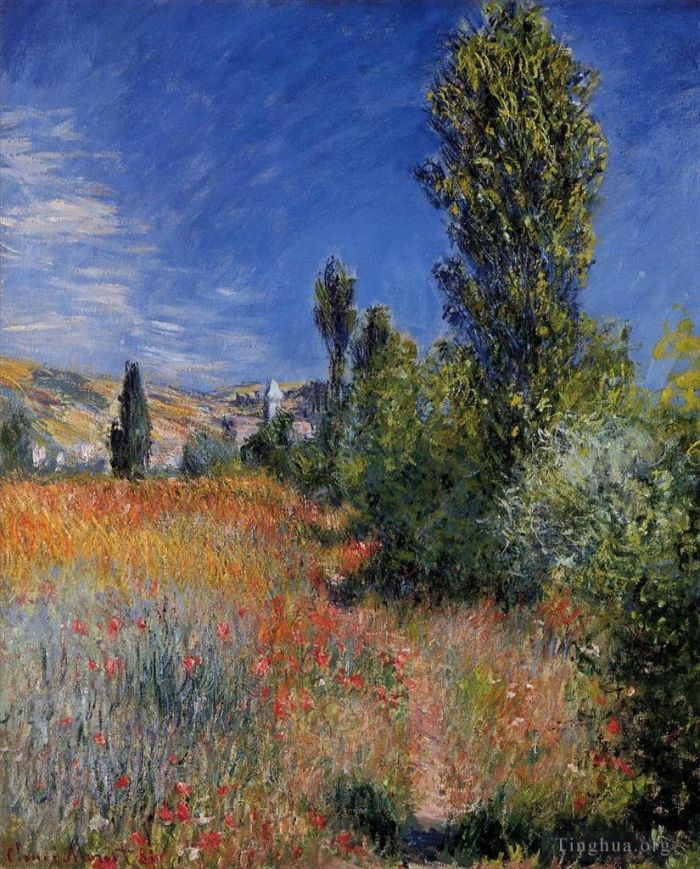 Claude Monet Ölgemälde - Landschaft auf der Ile SaintMartin