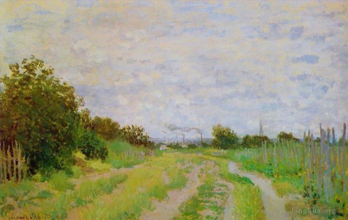 Claude Monet Ölgemälde - Gasse in den Weinbergen von Argenteuil