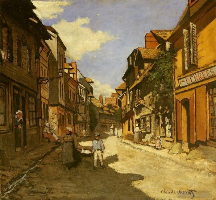 Claude Monet Ölgemälde - Le Rue de La Bavolle in Honfleur II