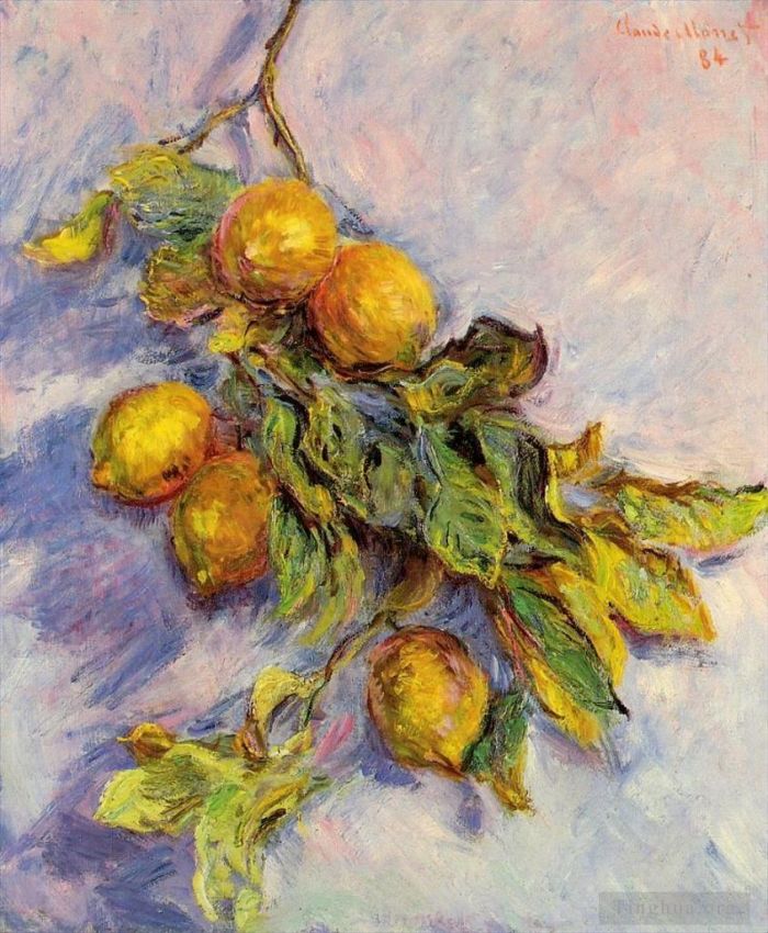 Claude Monet Ölgemälde - Zitronen auf einem Zweig