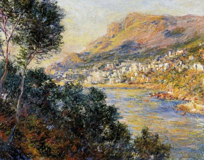 Claude Monet Ölgemälde - Monte Carlo von Roquebrune aus gesehen