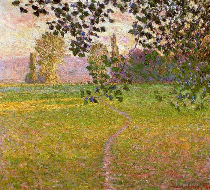 Claude Monet Ölgemälde - Morgenlandschaft Giverny