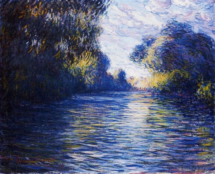 Claude Monet Ölgemälde - Morgen auf der Seine 1897