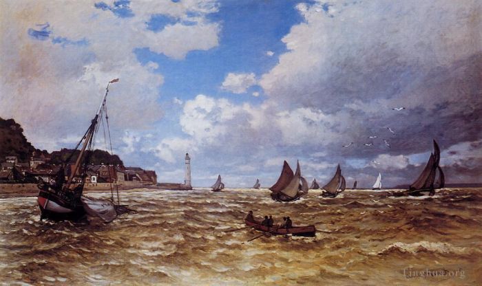 Claude Monet Ölgemälde - Mündung der Seine bei Honfleur