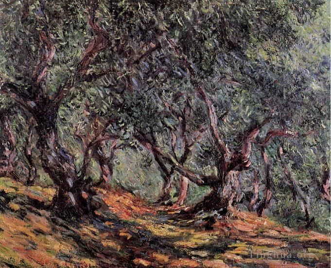Claude Monet Ölgemälde - Olivenbäume in Bordighera